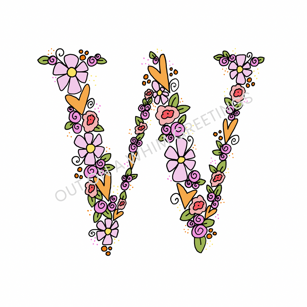 W - Initial - Digital Download