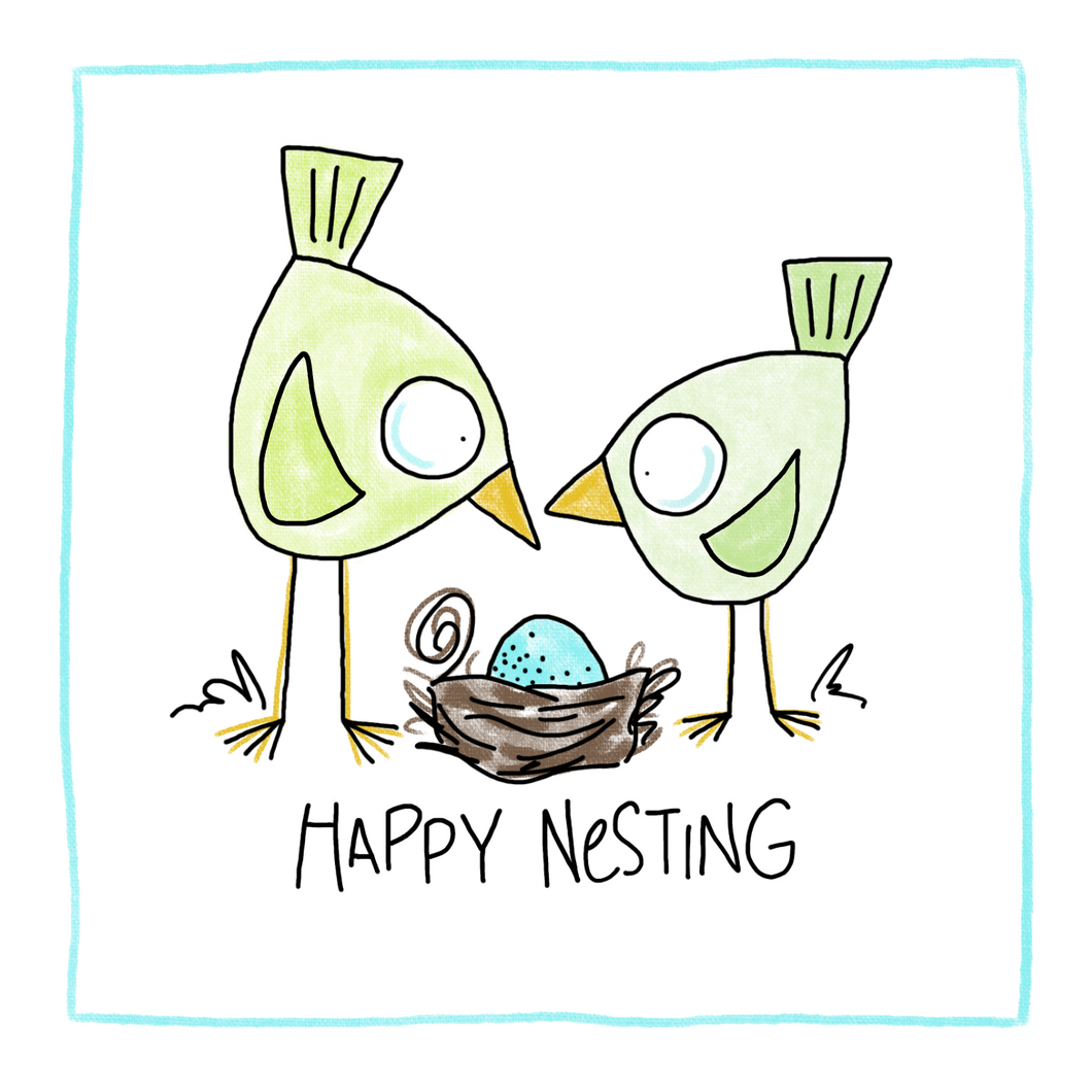 Nesting -Greeting Card