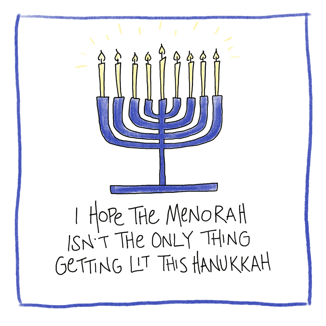 Light The Menorah-Hanukkah Greeting Card