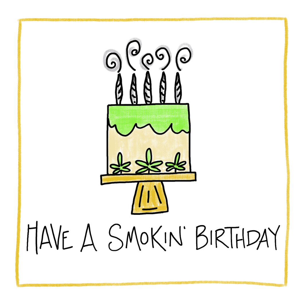 Smokin'-Greeting Card