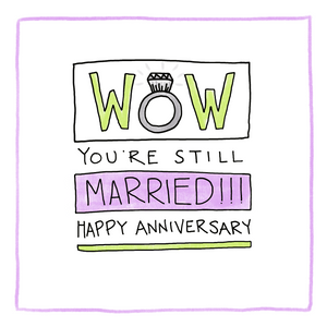 Wow...You're Still Married-Greeting Card