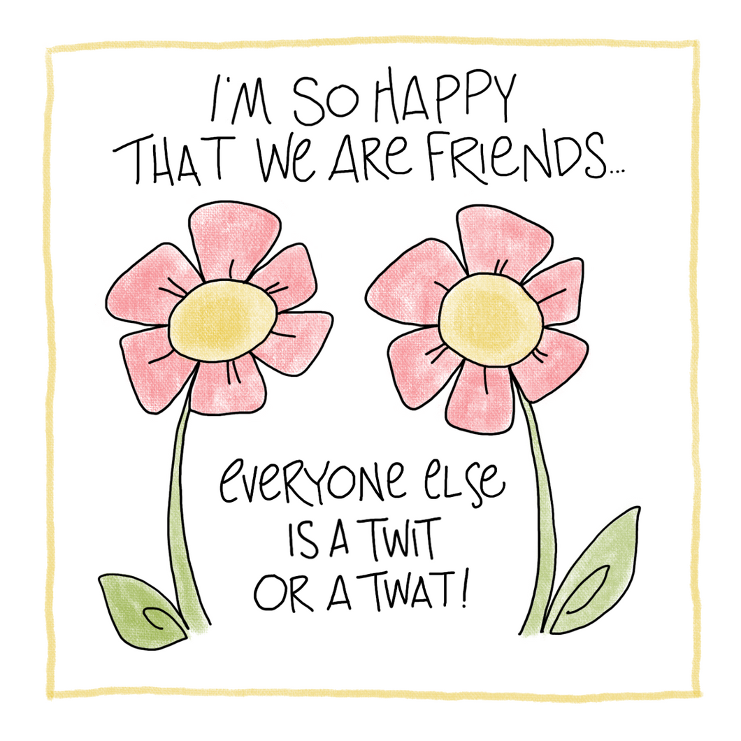 Twit or Twat-Greeting Card