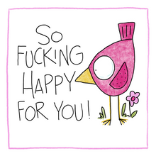 Load image into Gallery viewer, Fucking Happy-Greeting Card
