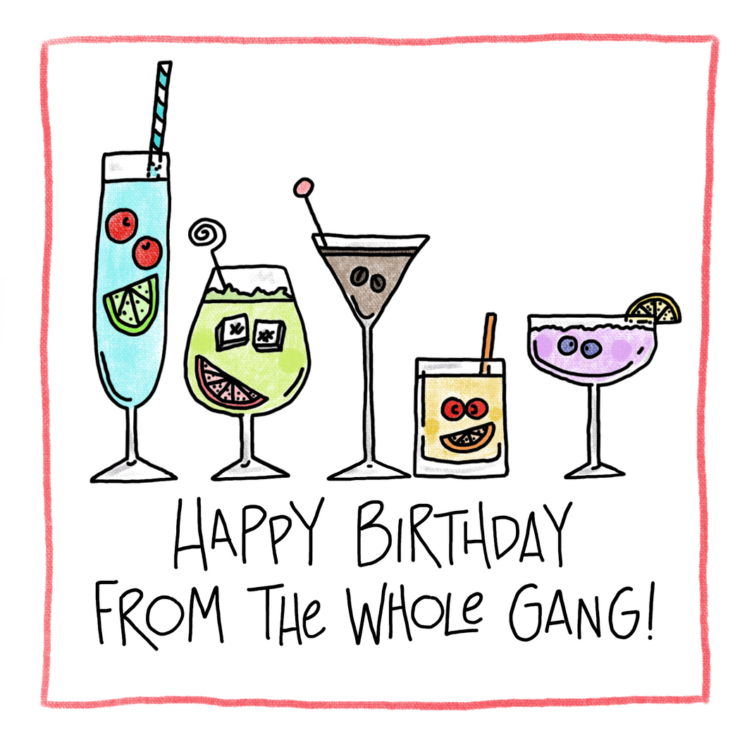 Whole Gang-Greeting Card