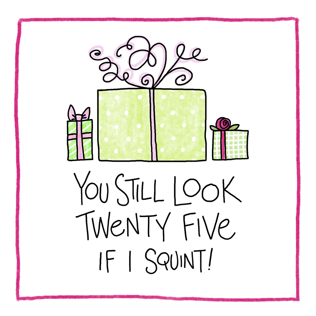 Squint-Greeting Card
