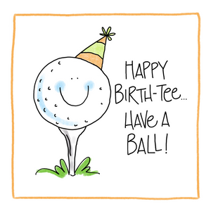 Golf Tee-Greeting Card