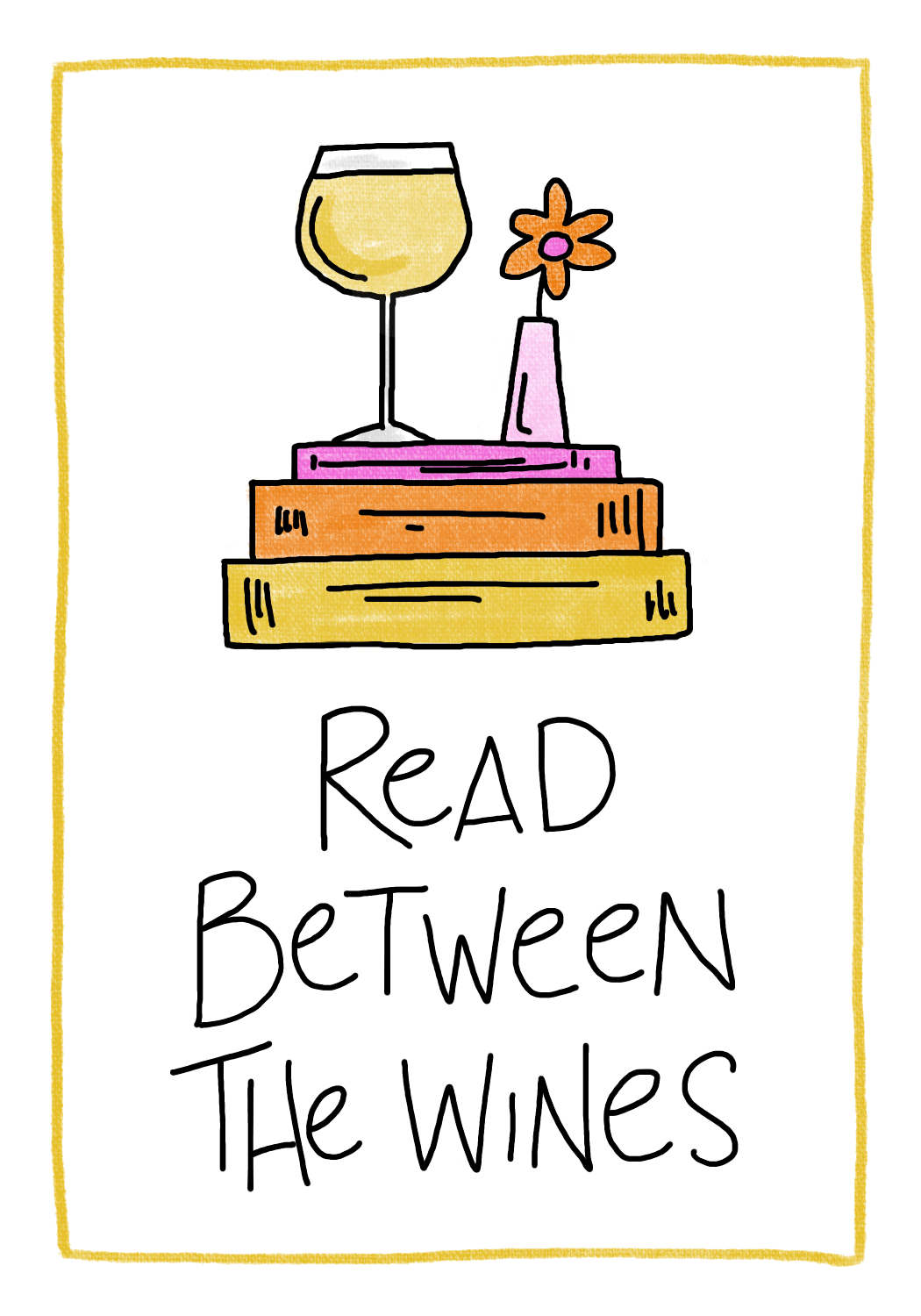 Read Between The Wines -Bookmark Card