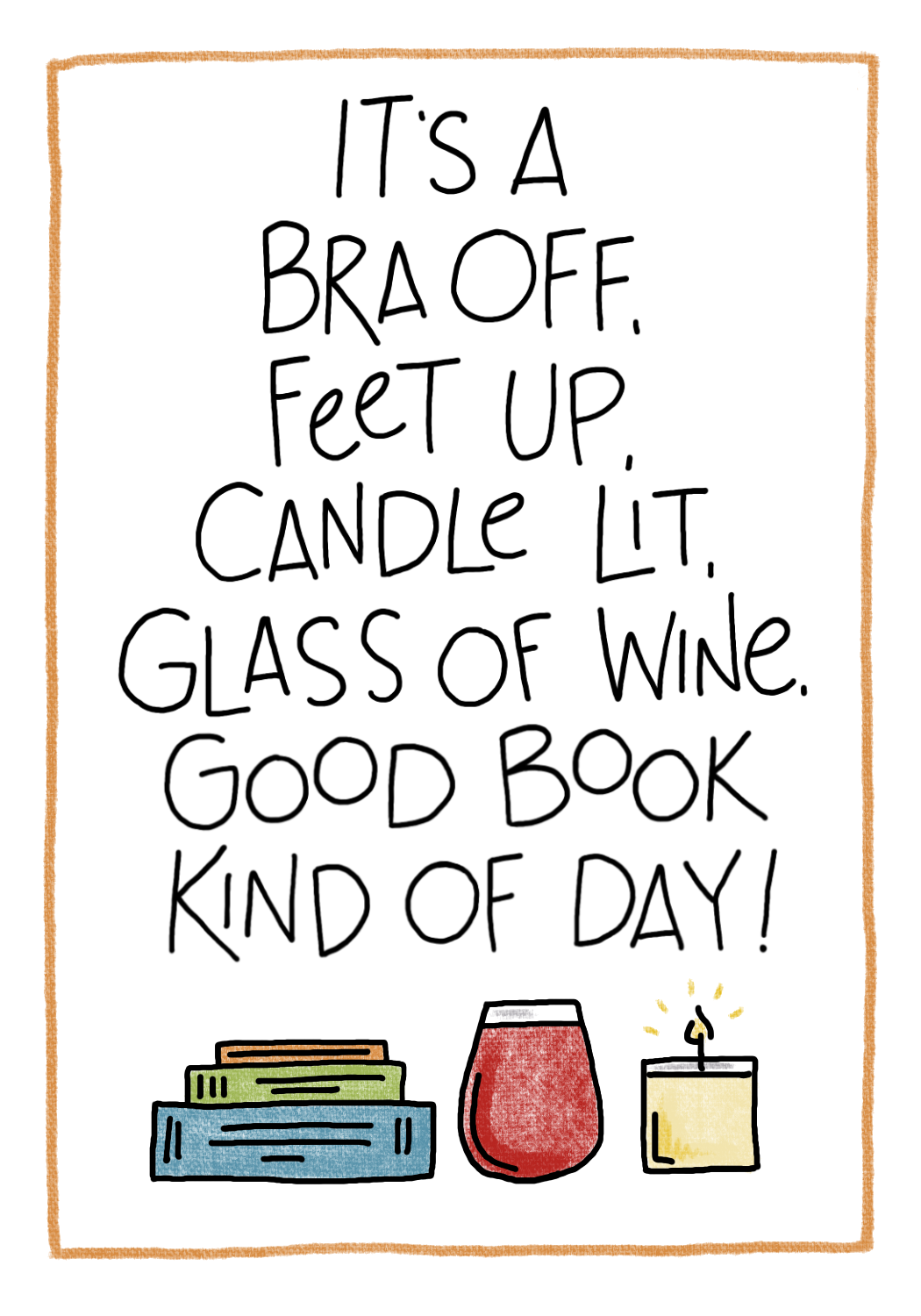 Bra Off -Bookmark Card