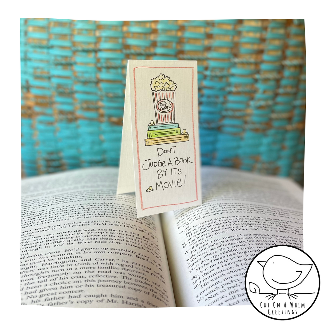 Don't Judge A Book -Bookmark Card