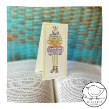 Load image into Gallery viewer, Happiness Is A Pile Of Books -Bookmark Card
