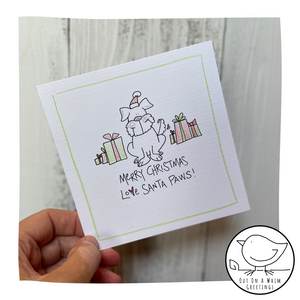 Santa Paws-Greeting Card