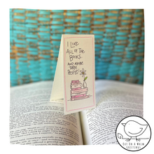 Load image into Gallery viewer, I Like All Of The Books &amp; Maybe Three People-Bookmark Card
