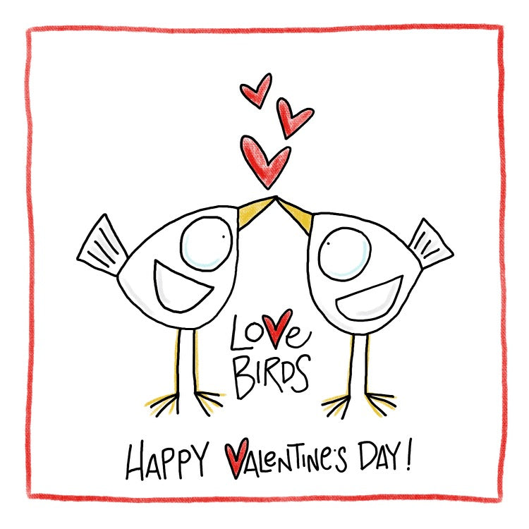 Love Birds -Greeting Card