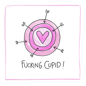 Fucking Cupid Valentine Greeting Card