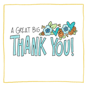 A Great Big Thank You-Greeting Card