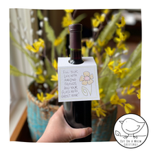 Load image into Gallery viewer, Amazing Friends &amp; Great Wine-Bottle Note
