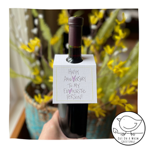 Anniversary-Favourite Person-Bottle Note