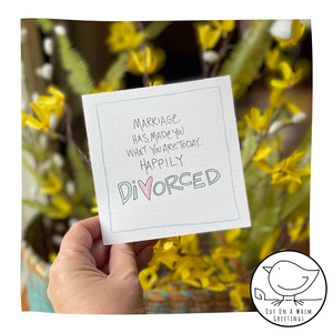 Happily Divorced-Greeting Card