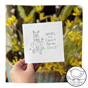A Smooch From The Pooch-Greeting Card