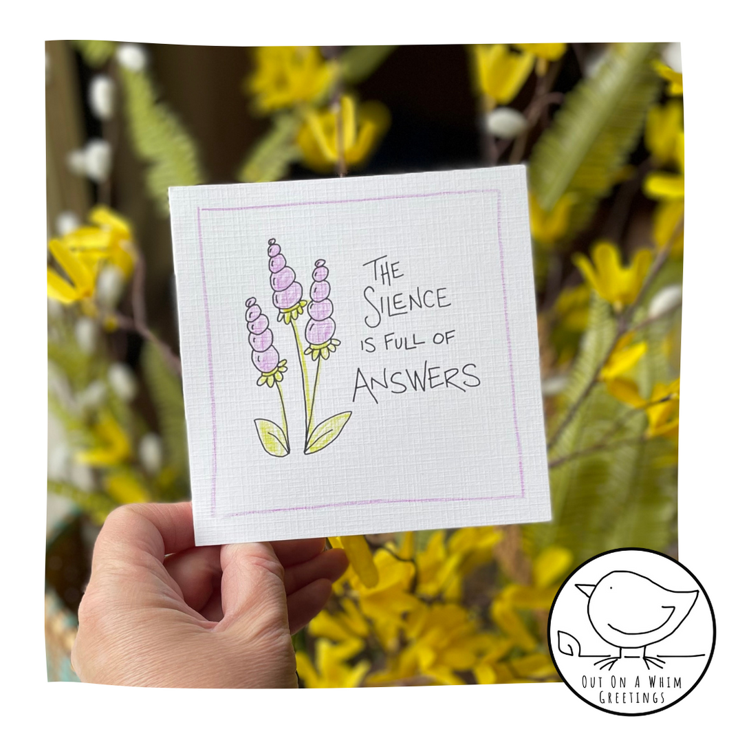 Silence-Greeting Card