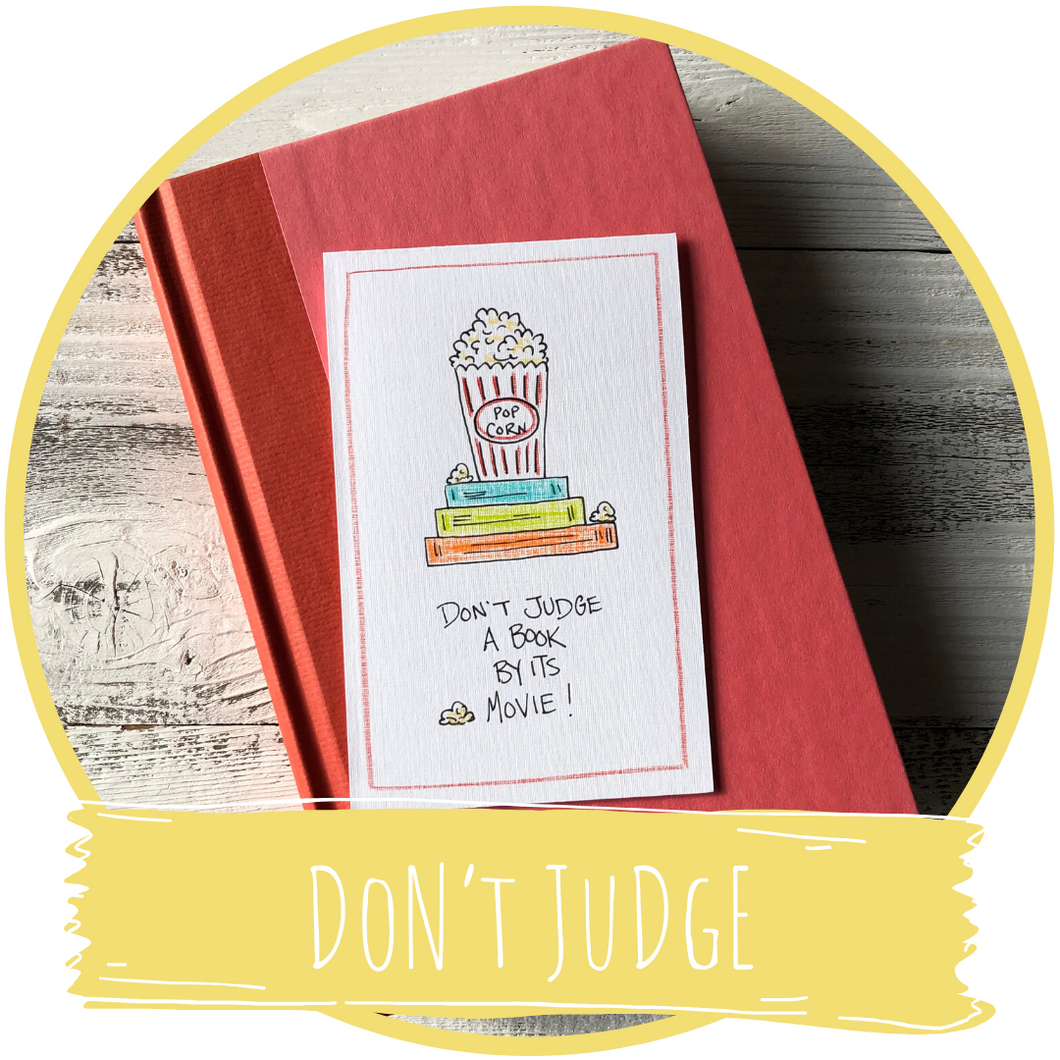 Don't Judge A Book By Its Movie-Bookmark Card